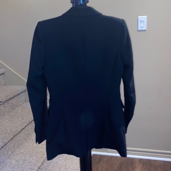 ZARA velvet lapel tuxedo single button flap pockets black Size Small - Picture 5 of 16